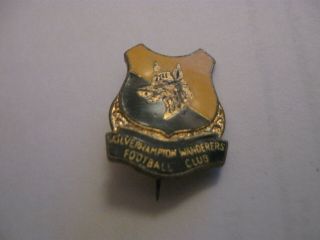 Rare Old Wolverhampton Wanderers Football Club Enamel Brooch Pin Badge By Firmin