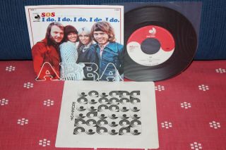 Abba Sos / I Do,  I Do,  I Do,  I Do,  I Do 7  P/s Japan 1976 Dsp - 1 1st Issue Rare
