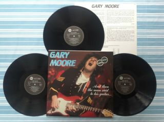 Gary Moore.  And Then The Man Said To His Guitar Rare Triple Lp.  Ex,  Vinyls.