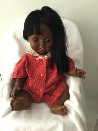 Adorable,  Vintage,  Manufactured By Ideal,  Black Baby Crissy Doll