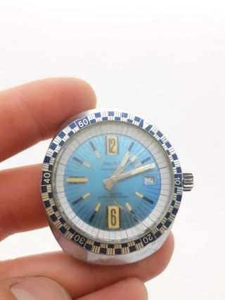Belair Seapearl 500 17 Jewel Divers Wrist Watch Vintage 15atm Rare Estate