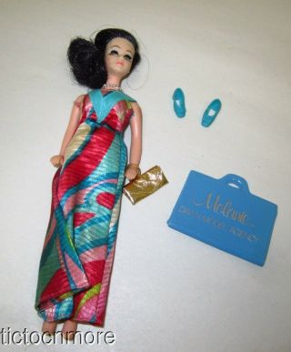Vintage Topper Dawn Model Agencies Doll Melanie In Socko Swirl