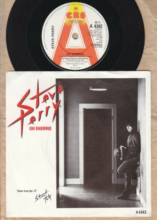 Steve Perry Oh Sherrie V Rare Cbs Promo Ex Vinyl Pic Sleeve Ex 80’s Rock Journey