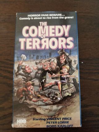 The Comedy Of Terrors Vhs Video Hbo Rare Cover Vincent Price Horror Fans