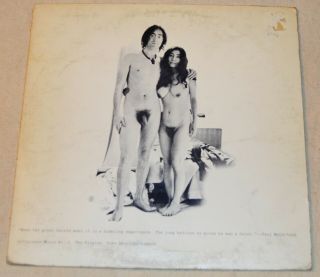 John Lennon & Yoko Ono 1968 Two Virgins T5001 First Pressing Vg,  Vinyl Rare