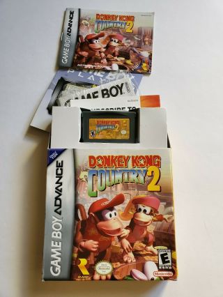 Nintendo Gameboy Advance Game Donkey Kong Country 2 & Instructions