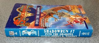 SHADOWRUN - INTO THE SHADOWS - BOOK 7 - PB - 1ST ED 1992 - JORDAN K WEISMAN RARE 3