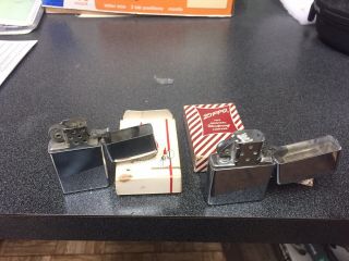 Rare Vintage Zippo Lighters In Extremely Rare Small Box,  Small Zippo