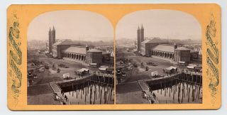 Seaver: Railroad Station Providence Rhode Island Rare Stereoview 1870s Ri Sv