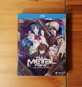 Full Metal Panic The Complete Series Blu Ray 3 Disc Box Set Rare Anime