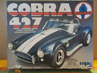 Inside Large Scale 1/16 " Shelby Cobra 427 Race Car " 1981 Mpc Q - 13082