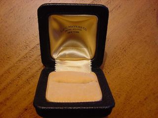 1930s Antique Vintage Jewelry Ring Box L & C Mayers Co.  5th Ave.  York