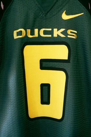 RARE - Nike Oregon Ducks Authentic Team Issued Jersey 6 46L - Diamond Plate 3