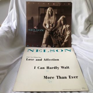 Nelson After The Rain 2 - Sided 12 X 12 Promo Lp Flat / Poster - Rare