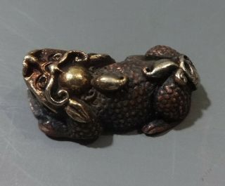 China Copper Pure Bronze Hand - Made ‘pi Xiu’ Amulet Pendant