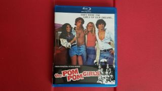 The Pom Pom Girls (blu - Ray,  Scorpion) Uncut 1976 Teen Drive - In Sexy Rare/oop