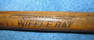 Vintage Official Wood Wiffle Ball Bat 31 " - 32 " Rare