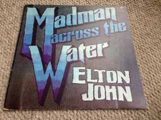 Elton John Madman Across The Water Orig Uk 1971 Vinyl Lp A2/b4 Rasputin Rare Red