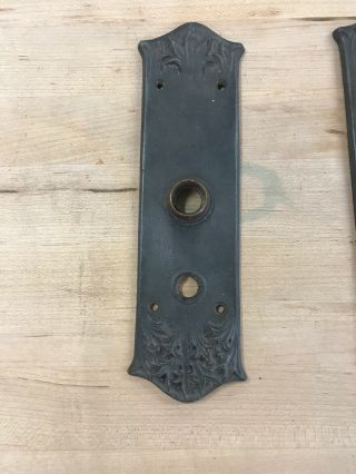Vintage Antique Yale & Towne Y&T Mortise Lock W/Door Knobs/Plates 2