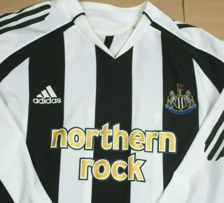 Newcastle United 2005 2007 Home Shirt RARE LONG SLEEVE Edition (XL) 2