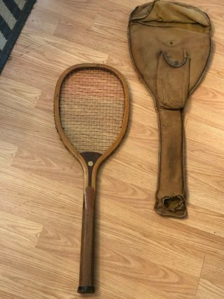 Columbia Wright & Ditson Wooden Tennis Racket Racquet Vintage Antique Racket