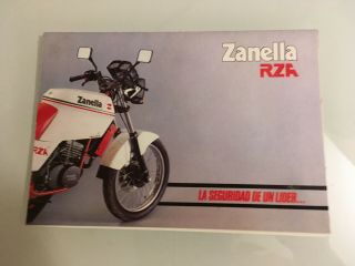 Rare Vintage Zanella 125 Brochure Advertising Barn Find Poster Motorcycle Parts