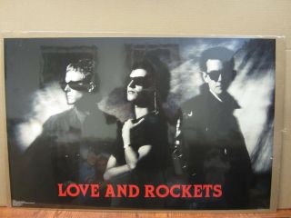 Vintage Love And Rockets 1989 Poster Music Artist Rock Band 3464