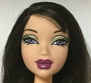 Barbie My Scene Rebel Style Nolee Doll Raven Straight Hair Violet Eyes Rare
