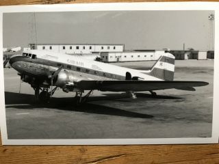 Gibair / Cambrian Airways Douglas Dc - 3 Rare Photo