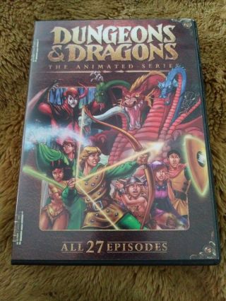 Dungeons Dragons - The Complete Animated Series Dvd,  2009,  3 - Disc Set Rare Oop