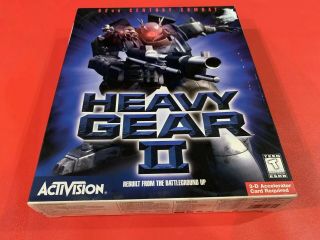Heavy Gear Ii 2 Game Big Box,  Tactical Pc Cd - Rom Rare