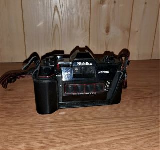 Nishika 3d N8000 35mm Camera Quadra Lens System With Case Rare 3 - D Vintage L@@k