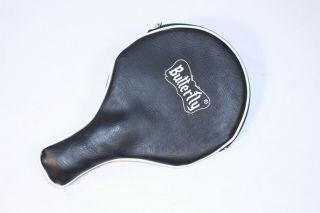 Vtg Rare Ping Pong Tablet Tennis Racket Paddle Cover Case Butterfly