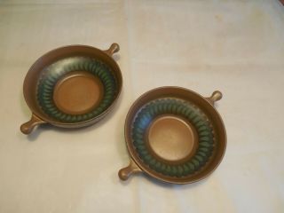 Vtg Set Of Two (2) Mcm Goebel Wallis Soup/ Side Dish Lug Bowls