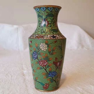 A Rare Vintage Chinese Cloisonné Enamel Vase