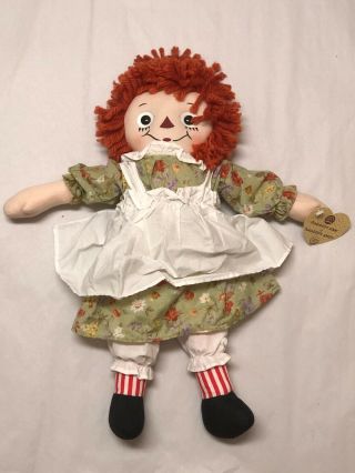 Rare Vintage Raggedy Ann Doll W/ Hard To Find Dress Pattern 17.  5” Tall