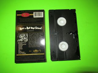 ROCK N ROLL HIGH SCHOOL VHS TAPE RARE THE RAMONES 2
