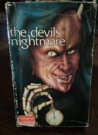 `the Devil`s Nightmare` Big Box Vhs Horror Satanic/cult/ Rare Premiere Release