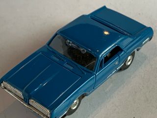 Vintage Aurora Thunderjet 500 1967 Mercury Cougar Ho Slot Car Blue Rare