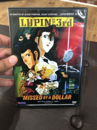 Lupin The 3rd - Missed By A Dollar Dvd.  Very Rare.