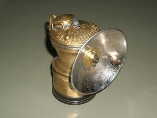 Antique Universal Lamp Co Autolite Brass Carbide Mining Miner 