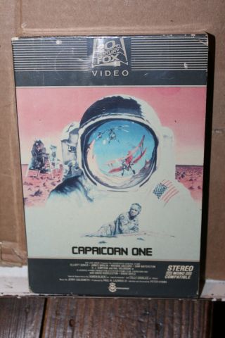 Vintage Vhs 1982 1978 Capricorn One Big Box Elliott Gould James Brolin Rare