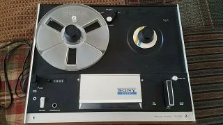 Rare Functioning Vintage Sony Tc - 55 Auto Reverse Stereo Reel To Reel