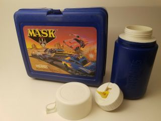 Rare Vintage 1987 M.  A.  S.  K.  Lunchbox Complete With Thermos - 80s Cartoon Series