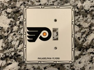 Rare Vintage Nhl Philadelphia Flyers 1970’s Light Switch Plate Cover