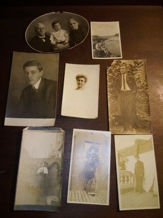 Antique Black And White Photos Postcard Early 1900s Victorian Style