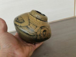 Rare Vintage Unusual Israel Harsa Azaz Ceramic Vase Hand Painted