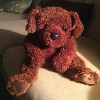 Rare Retired 2000 Ty Classic Flopper A Brown Lab Puppy Dog 16” Plush