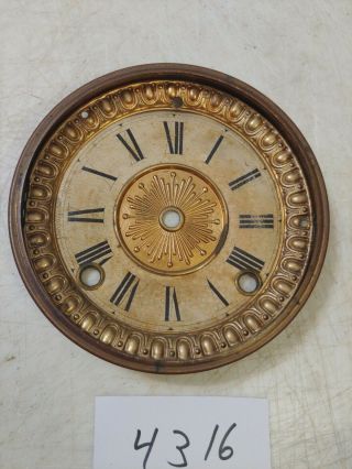 Antique Ansonia Iron Case Mantle Clock Dial & Bezel No Glass