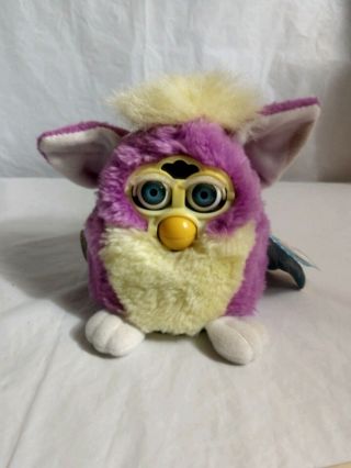 Rare Furby Babies Orginal 1999 Purple Yellow White W/blue Eyes W/tags Vintage